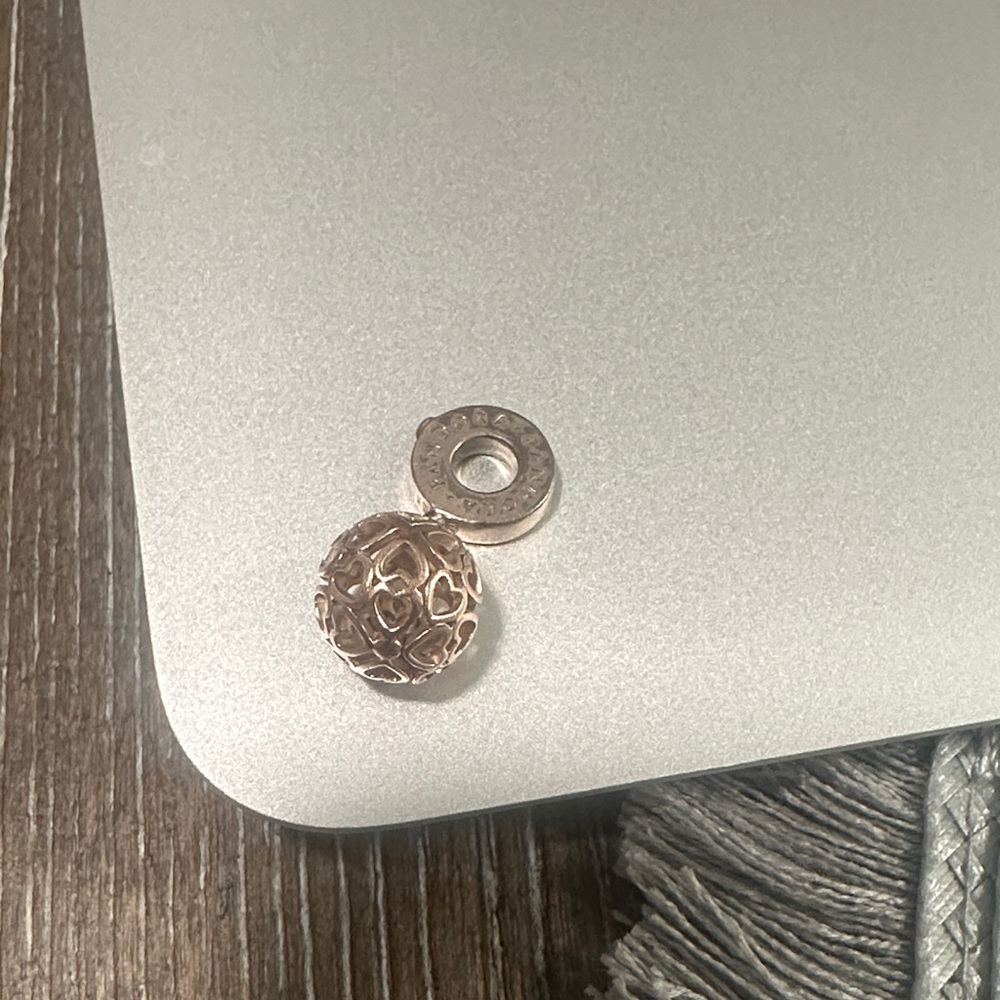 Pandora Rose Gold Filigree Charm